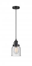 Innovations Lighting 201CSW-BK-G54 - Bell - 1 Light - 5 inch - Matte Black - Cord hung - Mini Pendant