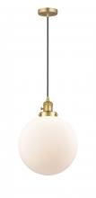 Innovations Lighting 201CSW-SG-G201-12 - Beacon - 1 Light - 12 inch - Satin Gold - Cord hung - Mini Pendant