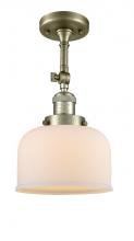 Innovations Lighting 201F-AB-G71 - Bell - 1 Light - 8 inch - Antique Brass - Semi-Flush Mount