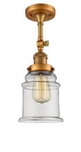 Innovations Lighting 201F-BB-G182 - Canton - 1 Light - 6 inch - Brushed Brass - Semi-Flush Mount