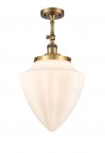 Innovations Lighting 201F-BB-G661-12 - Beacon - 1 Light - 12 inch - Brushed Brass - Semi-Flush Mount