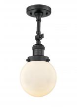 Innovations Lighting 201F-BK-G201-6 - Beacon - 1 Light - 6 inch - Matte Black - Semi-Flush Mount