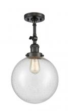 Innovations Lighting 201F-OB-G204-8 - Beacon - 1 Light - 8 inch - Oil Rubbed Bronze - Semi-Flush Mount