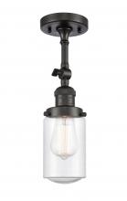 Innovations Lighting 201F-OB-G314 - Dover - 1 Light - 5 inch - Oil Rubbed Bronze - Semi-Flush Mount