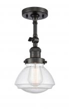 Innovations Lighting 201F-OB-G324 - Olean - 1 Light - 7 inch - Oil Rubbed Bronze - Semi-Flush Mount