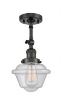 Innovations Lighting 201F-OB-G534 - Oxford - 1 Light - 7 inch - Oil Rubbed Bronze - Semi-Flush Mount