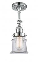 Innovations Lighting 201F-PC-G182S - Canton - 1 Light - 5 inch - Polished Chrome - Semi-Flush Mount