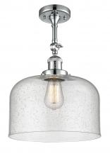 Innovations Lighting 201F-PC-G74-L - Bell - 1 Light - 12 inch - Polished Chrome - Semi-Flush Mount