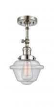 Innovations Lighting 201F-PN-G534 - Oxford - 1 Light - 7 inch - Polished Nickel - Semi-Flush Mount