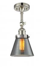 Innovations Lighting 201F-PN-G63 - Cone - 1 Light - 6 inch - Polished Nickel - Semi-Flush Mount