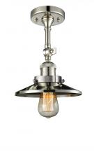 Innovations Lighting 201F-PN-M1 - Railroad - 1 Light - 8 inch - Polished Nickel - Semi-Flush Mount