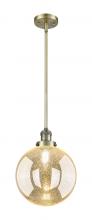 Innovations Lighting 201S-AB-G208-10 - Beacon - 1 Light - 10 inch - Antique Brass - Stem Hung - Mini Pendant