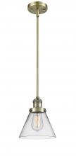 Innovations Lighting 201S-AB-G42 - Cone - 1 Light - 8 inch - Antique Brass - Stem Hung - Mini Pendant