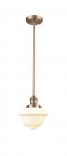 Innovations Lighting 201S-AC-G531 - Oxford - 1 Light - 8 inch - Antique Copper - Stem Hung - Mini Pendant