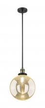 Innovations Lighting 201S-BAB-G208-10 - Beacon - 1 Light - 10 inch - Black Antique Brass - Stem Hung - Mini Pendant