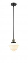 Innovations Lighting 201S-BAB-G532 - Oxford - 1 Light - 8 inch - Black Antique Brass - Stem Hung - Mini Pendant