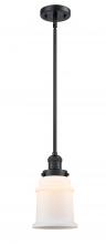 Innovations Lighting 201S-BK-G182S - Canton - 1 Light - 5 inch - Matte Black - Stem Hung - Mini Pendant