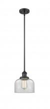 Innovations Lighting 201S-BK-G72 - Bell - 1 Light - 8 inch - Matte Black - Stem Hung - Mini Pendant