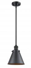 Innovations Lighting 201S-BK-M13-BK - Appalachian - 1 Light - 8 inch - Matte Black - Stem Hung - Mini Pendant