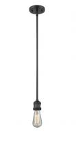 Innovations Lighting 201S-BK - Bare Bulb - 1 Light - 2 inch - Matte Black - Stem Hung - Mini Pendant