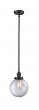 Innovations Lighting 201S-OB-G202-8 - Beacon - 1 Light - 8 inch - Oil Rubbed Bronze - Stem Hung - Mini Pendant