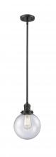 Innovations Lighting 201S-OB-G204-8 - Beacon - 1 Light - 8 inch - Oil Rubbed Bronze - Stem Hung - Mini Pendant