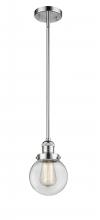 Innovations Lighting 201S-PC-G202-6 - Beacon - 1 Light - 6 inch - Polished Chrome - Stem Hung - Mini Pendant