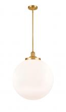 Innovations Lighting 201S-SG-G201-18 - Beacon - 1 Light - 18 inch - Satin Gold - Stem Hung - Pendant