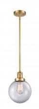 Innovations Lighting 201S-SG-G202-8 - Beacon - 1 Light - 8 inch - Satin Gold - Stem Hung - Mini Pendant