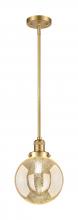 Innovations Lighting 201S-SG-G208-8 - Beacon - 1 Light - 8 inch - Satin Gold - Stem Hung - Mini Pendant