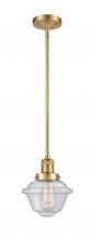 Innovations Lighting 201S-SG-G534 - Oxford - 1 Light - 8 inch - Satin Gold - Stem Hung - Mini Pendant