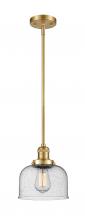 Innovations Lighting 201S-SG-G74 - Bell - 1 Light - 8 inch - Satin Gold - Stem Hung - Mini Pendant