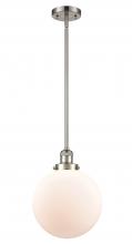 Innovations Lighting 201S-SN-G201-10 - Beacon - 1 Light - 10 inch - Brushed Satin Nickel - Stem Hung - Mini Pendant