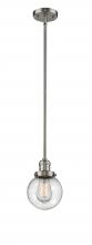 Innovations Lighting 201S-SN-G204-6 - Beacon - 1 Light - 6 inch - Brushed Satin Nickel - Stem Hung - Mini Pendant