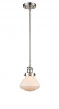 Innovations Lighting 201S-SN-G321 - Olean - 1 Light - 7 inch - Brushed Satin Nickel - Stem Hung - Mini Pendant