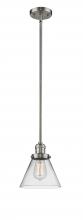 Innovations Lighting 201S-SN-G42 - Cone - 1 Light - 8 inch - Brushed Satin Nickel - Stem Hung - Mini Pendant