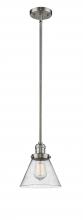 Innovations Lighting 201S-SN-G44 - Cone - 1 Light - 8 inch - Brushed Satin Nickel - Stem Hung - Mini Pendant