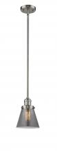 Innovations Lighting 201S-SN-G63 - Cone - 1 Light - 6 inch - Brushed Satin Nickel - Stem Hung - Mini Pendant