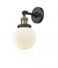 Innovations Lighting 203-BAB-G201-6 - Beacon - 1 Light - 6 inch - Black Antique Brass - Sconce