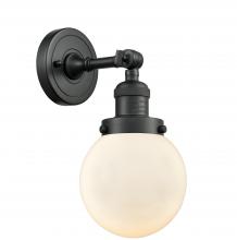 Innovations Lighting 203-BK-G201-6 - Beacon - 1 Light - 6 inch - Matte Black - Sconce