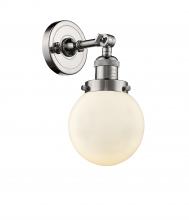 Innovations Lighting 203-PN-G201-6 - Beacon - 1 Light - 6 inch - Polished Nickel - Sconce