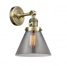 Innovations Lighting 203SW-AB-G43-LED - Cone - 1 Light - 8 inch - Antique Brass - Sconce