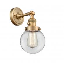 Innovations Lighting 203SW-BB-G202-6 - Beacon - 1 Light - 6 inch - Brushed Brass - Sconce