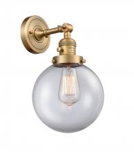 Innovations Lighting 203SW-BB-G202-8 - Beacon - 1 Light - 8 inch - Brushed Brass - Sconce