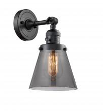 Innovations Lighting 203SW-BK-G63 - Cone - 1 Light - 6 inch - Matte Black - Sconce