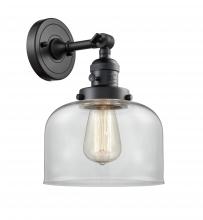 Innovations Lighting 203SW-BK-G72 - Bell - 1 Light - 8 inch - Matte Black - Sconce