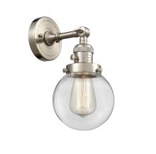 Innovations Lighting 203SW-SN-G202-6 - Beacon - 1 Light - 6 inch - Brushed Satin Nickel - Sconce