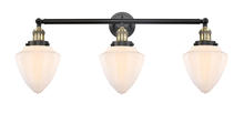 Innovations Lighting 205-BAB-G661-7 - Bullet - 3 Light - 34 inch - Black Antique Brass - Bath Vanity Light