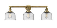 Innovations Lighting 205-BB-G74 - Bell - 3 Light - 32 inch - Brushed Brass - Bath Vanity Light