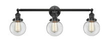 Innovations Lighting 205-OB-G202-6 - Beacon - 3 Light - 30 inch - Oil Rubbed Bronze - Bath Vanity Light